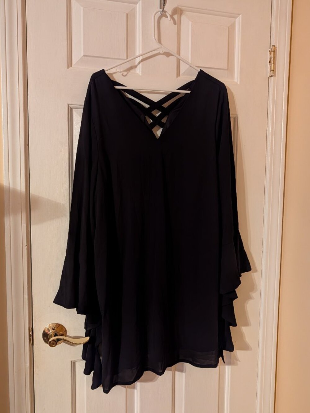 Love Riche Black Dress with Long Sleeves